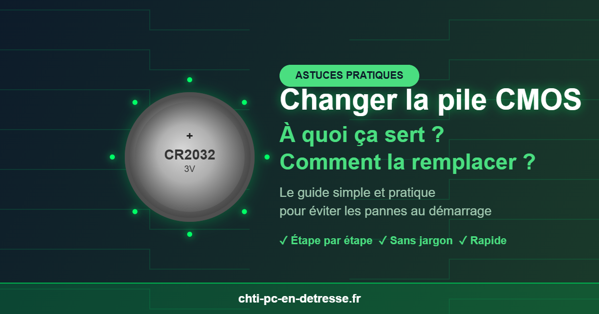 Changer la pile CMOS - guide pratique